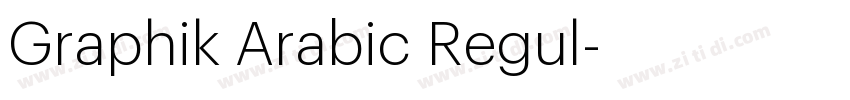 Graphik Arabic Regul字体转换
